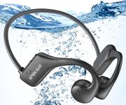 ANINUALE Bone Conduction Headphones Swimming Headphones Bluetooth v5.3 IP68 Waterproof Wireless Earphones Open Ear with 32GB Memory MP3 Headphones for Simming, Running, Diving,Cycling