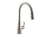 Kohler K-596-Vs Simplice High-Arch Single-Hole Or Three-Hole with 3-Function Spray Head, Sweep Spray and Docking Spray Head Technology