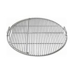 SnS Grills Slow ‘N Sear Easy Spin Charcoal Grill Cooking Grate, Stainless Steel Hinged Replacement - Tailgating, Camping & Backyard Cooking - 26” Inch