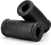 Yes4All Thick Bar Grips/Thick Grips for Barbell, Weight Lifting, Body Building Training – Thick Bar Adapter (Black, Set of 2)