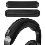 Geekria Protein Leather Headband Pad Compatible with Bose Beats JBL ATH Hyperx Skullcandy, Headphones Replacement Band, Headset Head Cushion Cover Repair Part (Black)