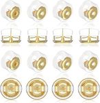 18K Gold Secure Earring Backs for S