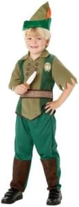 Peter Pan Deluxe Costume for Kids - Disney Peter Pan - Small (3-4 Yrs)