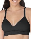 Kindred Bravely Signature Sublime Contour Maternity & Nursing Bra | Everyday Nursing T-Shirt Bra (Black, Large)