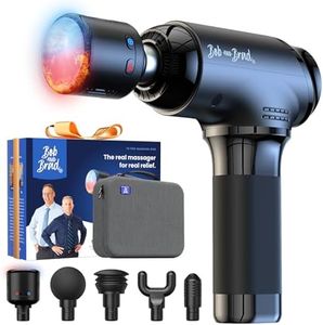 Pistolet de Massage avec Chaleur et Froid, Bob and Brad T2 Pro Massage Gun avec 10mm Amplitude 4000mAh Batterie, Électriques Musculaire Appareil de Massage, Ultra Silencieux pour Soulager les Douleurs