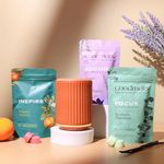 Goodmelts Halo Wax Melting Starter Kit - Ceramic Aroma Diffuser with 1 Warmer & 3 Scented Soy Melts (180+ Hours Scent Time) - Safe, Smoke-Free, Natural Fragrance for Home (Terracotta, Aromatherapy)