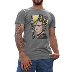 American Classics Billy Idol 1987 Tour Graphite Heather Adult T-Shirt Tee