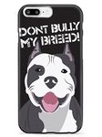 Inspired Cases - 3D Textured iPhone 7 Plus Case - Rubber Bumper Cover - Protective Phone Case for Apple iPhone 7 Plus - Don't Bully My Breed - Pit Bull