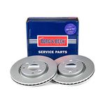 Borg & Beck BBD4245 Brake Disc Pair (Front): Cit.C2, C3, C5, Peu.206, 307 96-