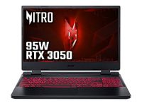 Acer Nitro 5 AN515-58 Gaming Laptop - Intel Core i5-12450H, 16GB, 512GB SSD, NVIDIA GeForce RTX 3050 4G, 15.6" FHD IPS 144Hz, Windows 11 , Black