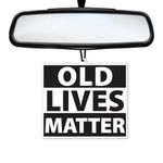 SC Products Old Lives Matter Funny Car Air Freshener Old Age Joke Gifts | Funny Car Accessories Grumpy Old Man Gifts | Car Air Fresheners Funny Gifts For Older Men | Gifts For Older Women