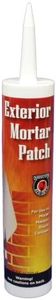 Meeco's Red Devil 125 Exterior Mortar Patch - Masonry Repair Compound for Mortar, Stucco, Concrete & Brick Cracks - Long-Lasting Weather-Resistant Seal (10.3 fl oz Cartridge) - Made in The USA