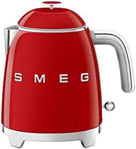Smeg Red Mini Kettle, 0.8L, 360° Swivel Base, Limescale Filter
