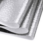 DMiotech Faux Leather Sheet 53 Inch x 12 Inch Ostrich Silver PU Leather Roll for Handmade DIY Craft Projects