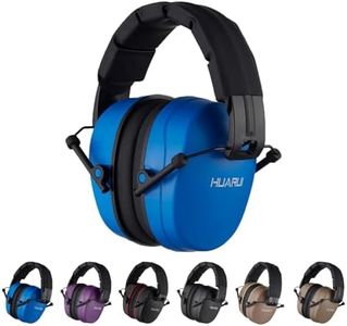 HUARUI Hearing Protection Ear Muffs SNR 29dB Noise Cancelling Headphones for Adults Kids Autism,Safety Earmuffs for Hunting,Shooting, Mowing, Construction(Blue)
