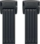ABUS Bordo 6000K Folding Lock with SH Lock Holder - Set of 2 - Bike Locks with XPlus Cylinder for high Tamper Protection - ABUS Security Level 10 - Length 120 cm