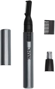 Wahl Micro Groomsman Battery Personal Trimmer for Hygienic Grooming with Rinseable, Interchangeable Heads for Eyebrows, Neckline, Nose, Ears, & Other Detailing - 05640-600