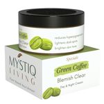 Mystiq Living Pigmentation Removal Cream | Green Coffee Blemish Clear Cream for Dark Spots on Face - 50GM | For Anti Pigmentation With Vitamin C & Niacinamide