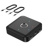 ORIA Bluetooth 5.2 Transmitter Receiver for TV to 2 Wireless Headphones, Lower Latency with Qualcomm CSR Chip, Wireless Audio Adapter for Phone, Home Stereo, Airplane, Boat, Gym with AUX 3.5