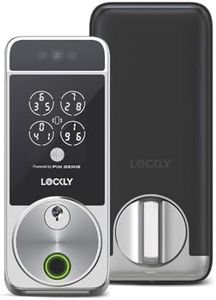 Lockly Visage Zeno Series Smart Door Lock. Facial Recognition and Fingerprint Access Keyless Entry Deadbolt. Digital Front Door Lock Satin Nickel with Built in WiFi Connectivity