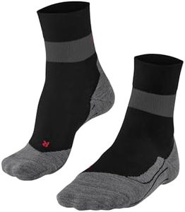 FALKE Women's RU Compression Running Socks, Black-Mix, 8-9