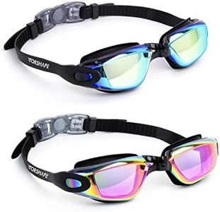 Vorshape Swim Goggles Pack of 2 Swimming Goggle No Leaking Adult Men Women Youth