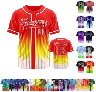 Custom Pinstripe Baseball Jersey Printed or Stitched Personalized Name Number for Men Women Youth