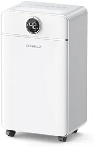 CHIVALZ Dehumidifier for Bedroom, Bathroom & Bedroom 1800 Sq Ft Coverage w/Drain Hose, with Intelligent Humidity Control, 3 Operation Modes Dehumidifiers for Home (White,1 Pack)
