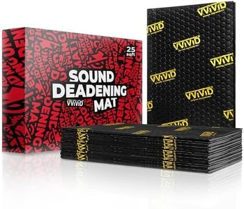 VViViD Car Sound Deadening Mat 10 sq ft, 2mm Thick Butyl and Foil Audio Insulation and Dampening