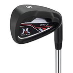 MAZEL Men's Golf Club Irons 1-9, Pitching, Approach, Sand Wedge with Graphite/Steel Shafts, Right Handed, Stiff Flex, Black