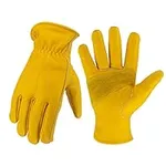 KKOYING Leather Work Gloves for Men
