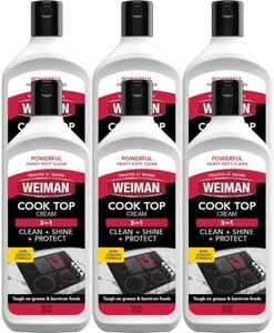 Weiman Glass Cook Top Cleaner and Polish - 10 Ounce [6 Pack] Heavy Duty No Scratch Glass Ceramic Safe Non-Abrasive Stovetop Cooktop Cleaner