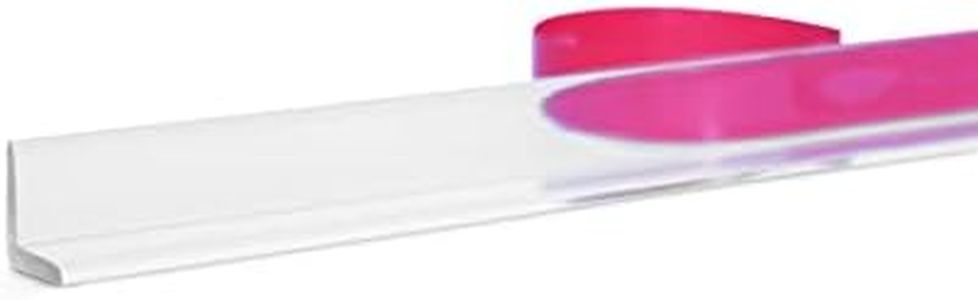eatelle Multi-Purpose Clear Shower Door Side Seal L Shape Angle Jamb with Pre-Applied Tape for 1/4" to 1/2" Glass - 78 in Long (1)