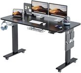 MAIDeSITe Electric Standing Desk Height Adjustable Standing Desk Sit Stand Desk Stand Up Desk with Drawer and 140 * 70cm Desktop for Home Office