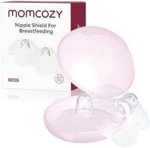 Momcozy Nipple Shield, Floral Contact Nipple Shield for Breastfeeding Moms with Flat or Inverted Nipples, Made Without BPA/BPS, 24mm, 1 Pair
