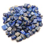 REBUY Natural Lapis Lazuli Tumble Stone for Reiki Pooja Healing and Crystal Healing Tumbled Stones, 100 Gram