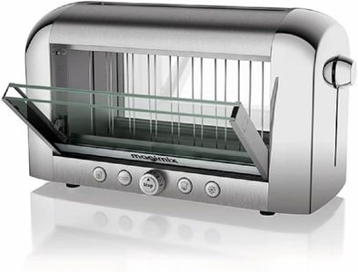 Magimix Vision 2-Slice Glass Toaster – Brushed Silver Finish