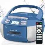 Greadio Boombox CD Player Cassette 