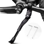 Bicycle Kickstand, Adjustable Aluminum Alloy Bicycle Side Support Bracket Generally 22“24”26“27.5“Mountain Bike/Road Bike/BMX/MTB/City Bike/Kids Bike/Sports Bike/Adult Bike … (Black-B)