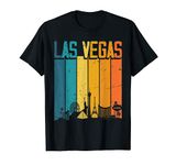 Las Vegas USA Retro Vintage Sunset Skyline Las Vegas T-Shirt