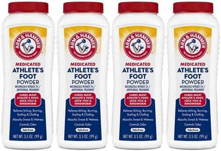 Arm & Hammer Athlete's Foot Powder - Antifungal Treatment for Feet with Baking Soda - Relieves Itching, Burning, and Odor - Clinically Proven Formula - 3.5 oz 4 Pack (4)