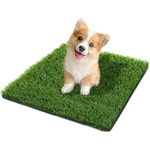 SSRIVER 50*60CM Artificial Grass for Dogs Pee Tray Fake Grass Mat for Professional Puppy Potty Trainer Replacement Dog Grass Pad for Indoor and Outdoor Dog Training Floor Protection