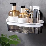 LEVERLOC Shower Caddy Suction Cup, NO-Drilling Shower Organizer Suction Basket, Heavy Duty Max Hold 22lbs Waterproof Holder Chrome Shelf for Bathroom Storage