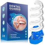 Mouth Guard for Teeth Grinding, 4 Pcs 2 Sizes Best Gum Shield for Grinding Teeth, Anti Grinding Sleep Mouth Guard to Prevent Bruxism for Adults & Kids, Teeth Grinding Guard for Sleeping at Night