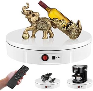 Base Girevole Elettrica, Aomdom 100KG 30CM Piatto Girevole Elettrico Ricaricabile Piattaforma Girevole a 360 gradi con Telecomando Velocità Regolabile Direzione per Prodotti Fotografici Video