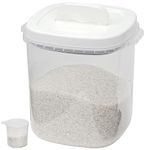 Taylor & Brown 10KG Rice Storage Container - Large Airtight Food Container with Lid and Measuring Cup, BPA Free Plastic Portable Cereal Container for Kitchen - Storage Bin for Beans, Flour, Pet Food