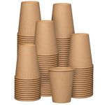 [100 Count] 12 oz. Kraft Paper Hot Coffee Cups- Unbleached