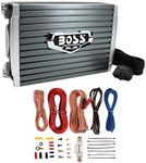 Boss AR1500M Armor Series 1500 Watt Monoblock Class A/B Car Amplifier with Remote Subwoofer Control and AKS8 Amplifier Installation Wiring Kit