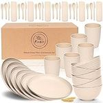 FOODLE Wheat Straw Dinnerware Sets 