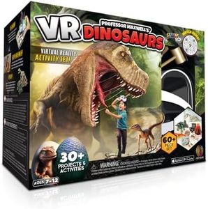 Professor Maxwell's VR Dinosaurs - Virtual Reality Kids Science Kit, Book and Interactive STEM Learning Activity Set